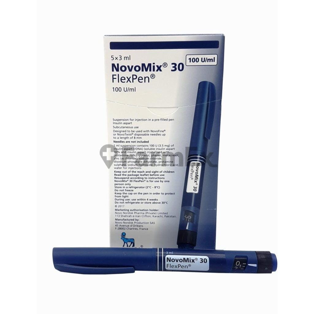 Novomix FLEXPEN Suspensión Inyectable pluma precargada 100 U / mL Farmex-Pluxee-Persistente